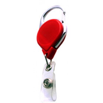 Badge Reel Carabiner Style Solid Color - 10 pack